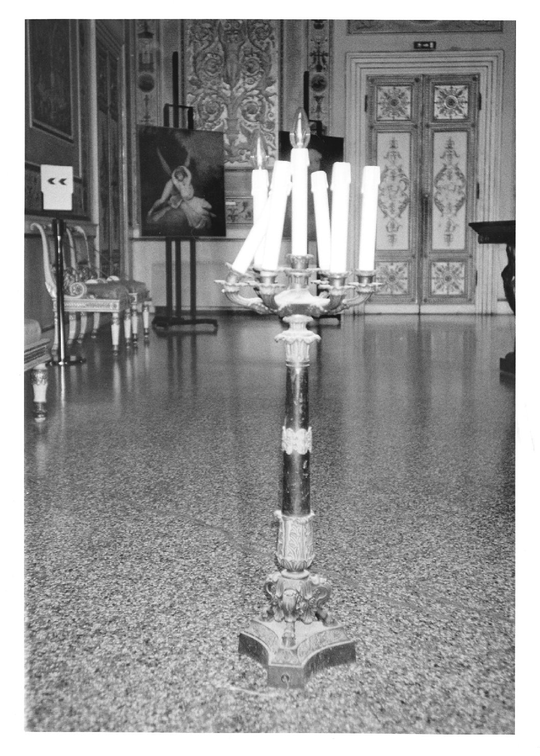 candelabro, serie - manifattura emiliana (sec. XIX)