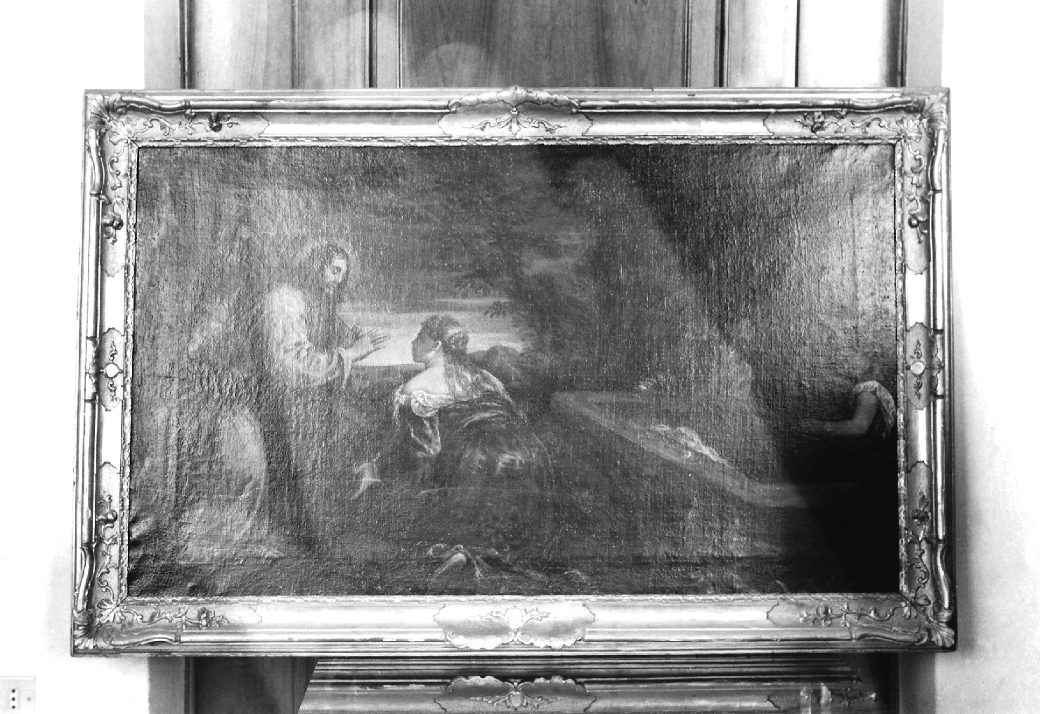 apparizione di Cristo alla Maddalena (?) (dipinto, opera isolata) - bottega vicentina (prima metà XVI)