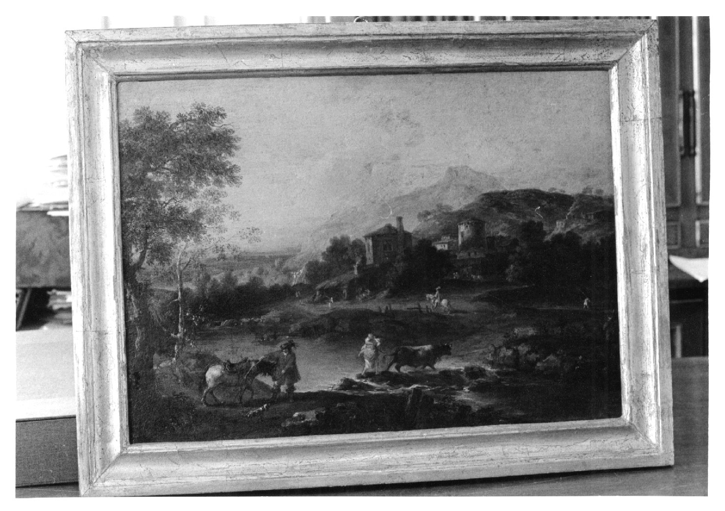 Il guado, paesaggio (dipinto, opera isolata) di Zuccarelli Francesco (attribuito) (seconda metà sec. XVIII)