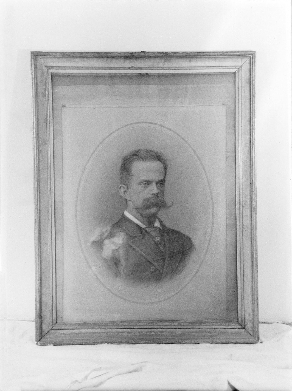 Umberto I re d'Italia, ritratto di Umberto I re d'Italia (disegno, opera isolata) - ambito Italia settentrionale (sec. XIX)