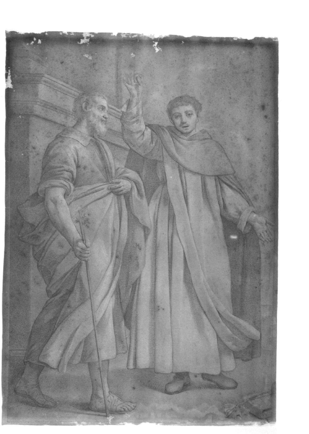 Santi (disegno, opera isolata) di Pitteri Marco Alvise (attribuito) (seconda metà sec. XVIII)