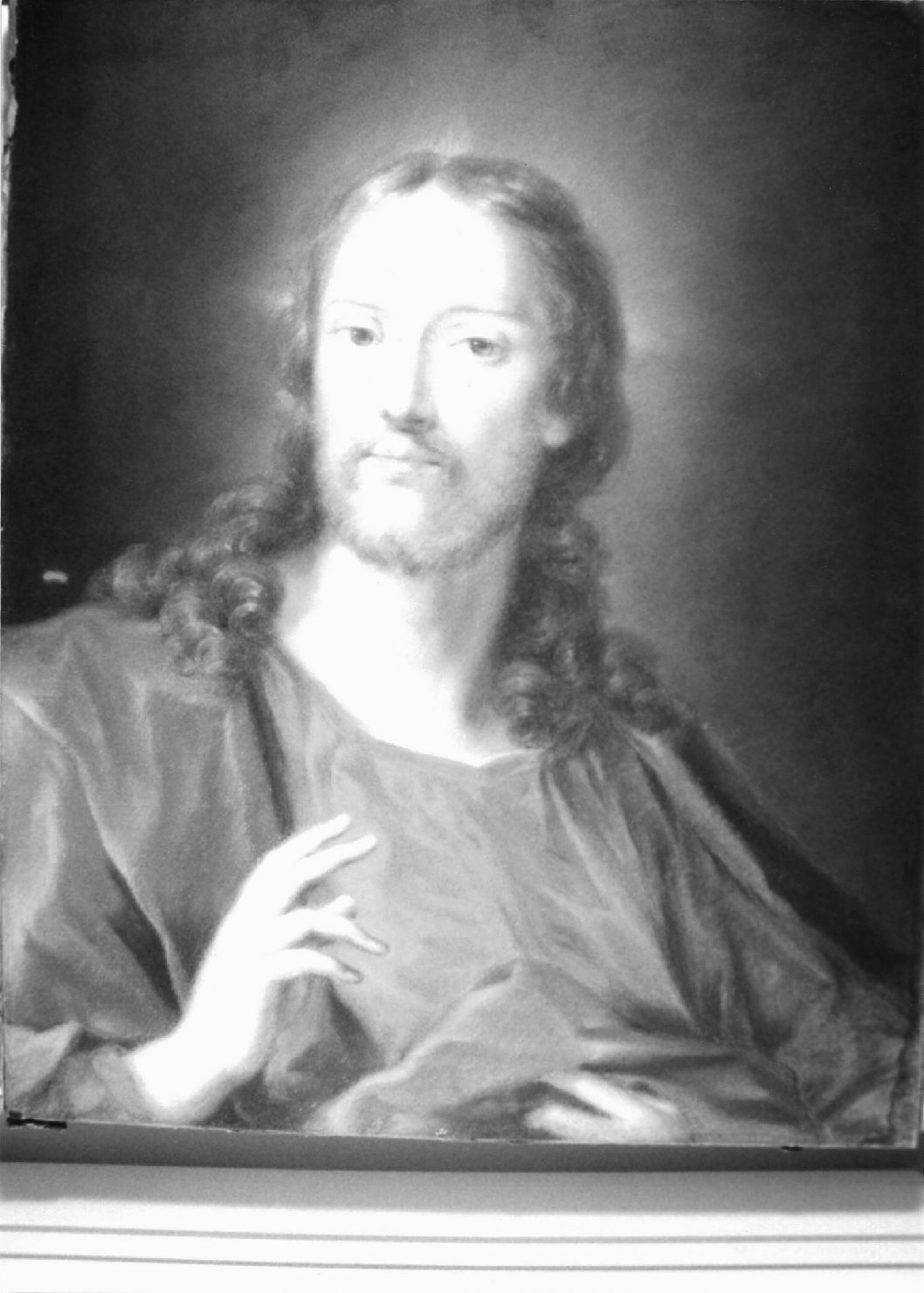 Cristo benedicente (disegno, opera isolata) di Carriera Rosalba (sec. XVIII)