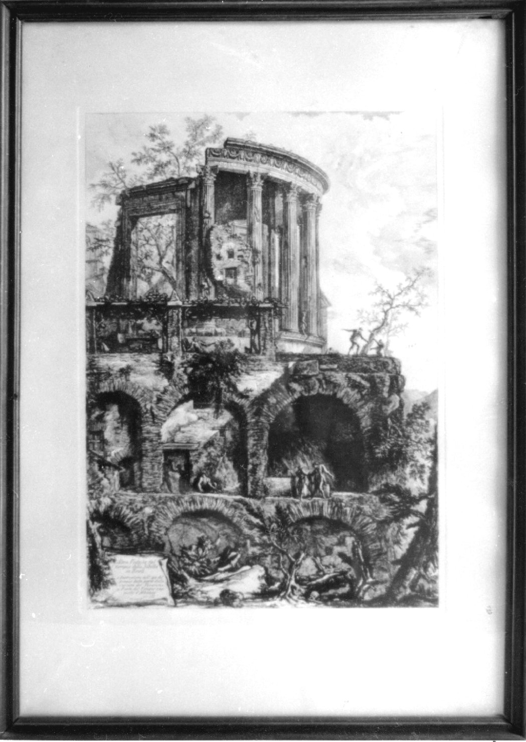 Altra veduta del tempio della Sibilla in Tivoli, veduta di Roma (stampa) di Piranesi Giovanni Battista (sec. XVIII)
