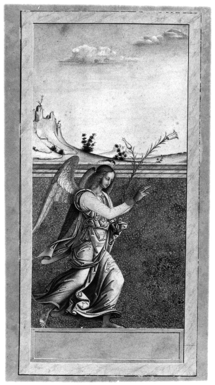 angelo annunciante (disegno, serie) di Bongiovanni Bartolomeo (sec. XIX)
