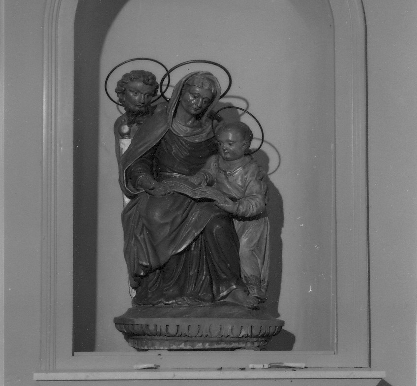 educazione di Maria Vergine (scultura) di Albanese Francesco (cerchia) (secc. XVI/ XVII)