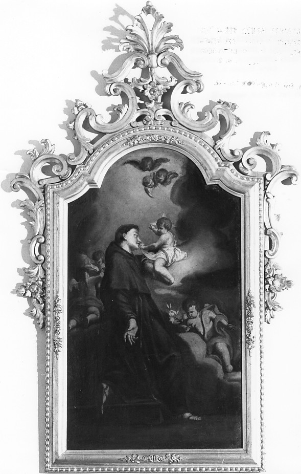 apparizione di Gesù Bambino a Sant'Antonio da Padova (dipinto) - ambito veronese (sec. XVIII)