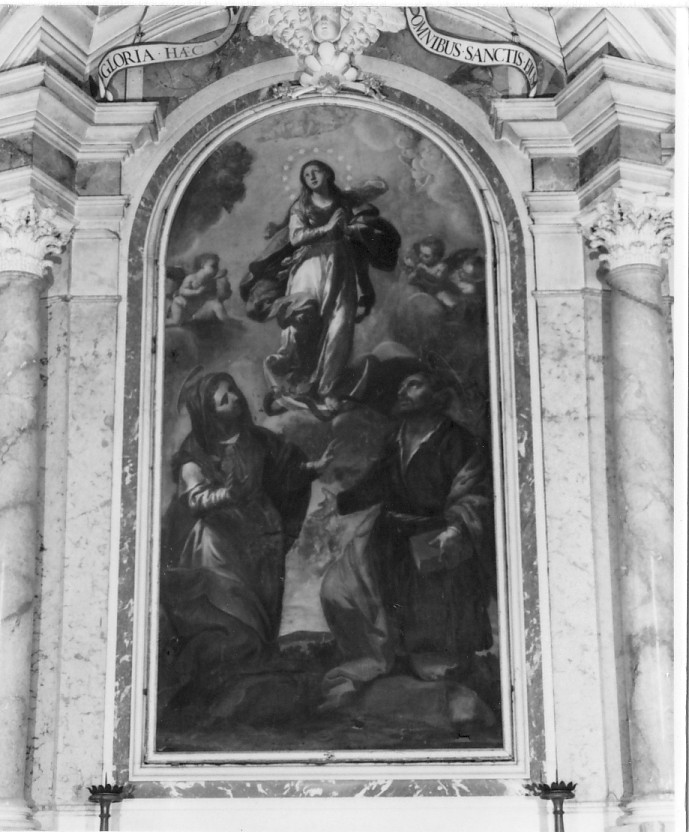 Madonna Immacolata e Santi (pala d'altare) - ambito veneto (sec. XVIII)