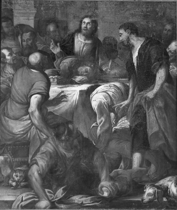 ultima cena (dipinto, opera isolata) di Falcieri Biagio (attribuito) (fine sec. XVII)