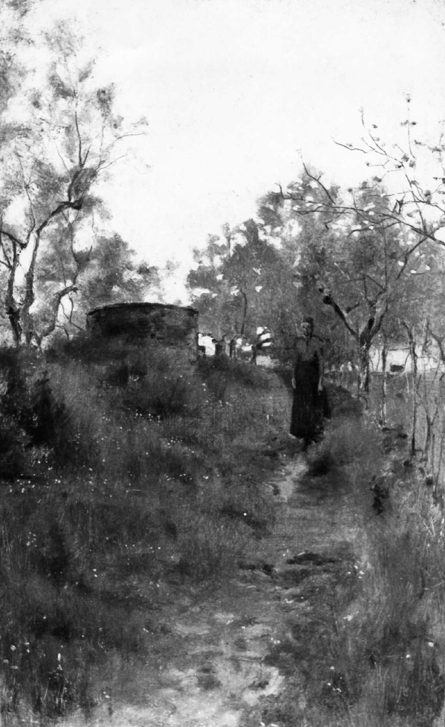 Veduta di Carmignano, paesaggio rurale (dipinto) di Signorini Telemaco (sec. XIX)