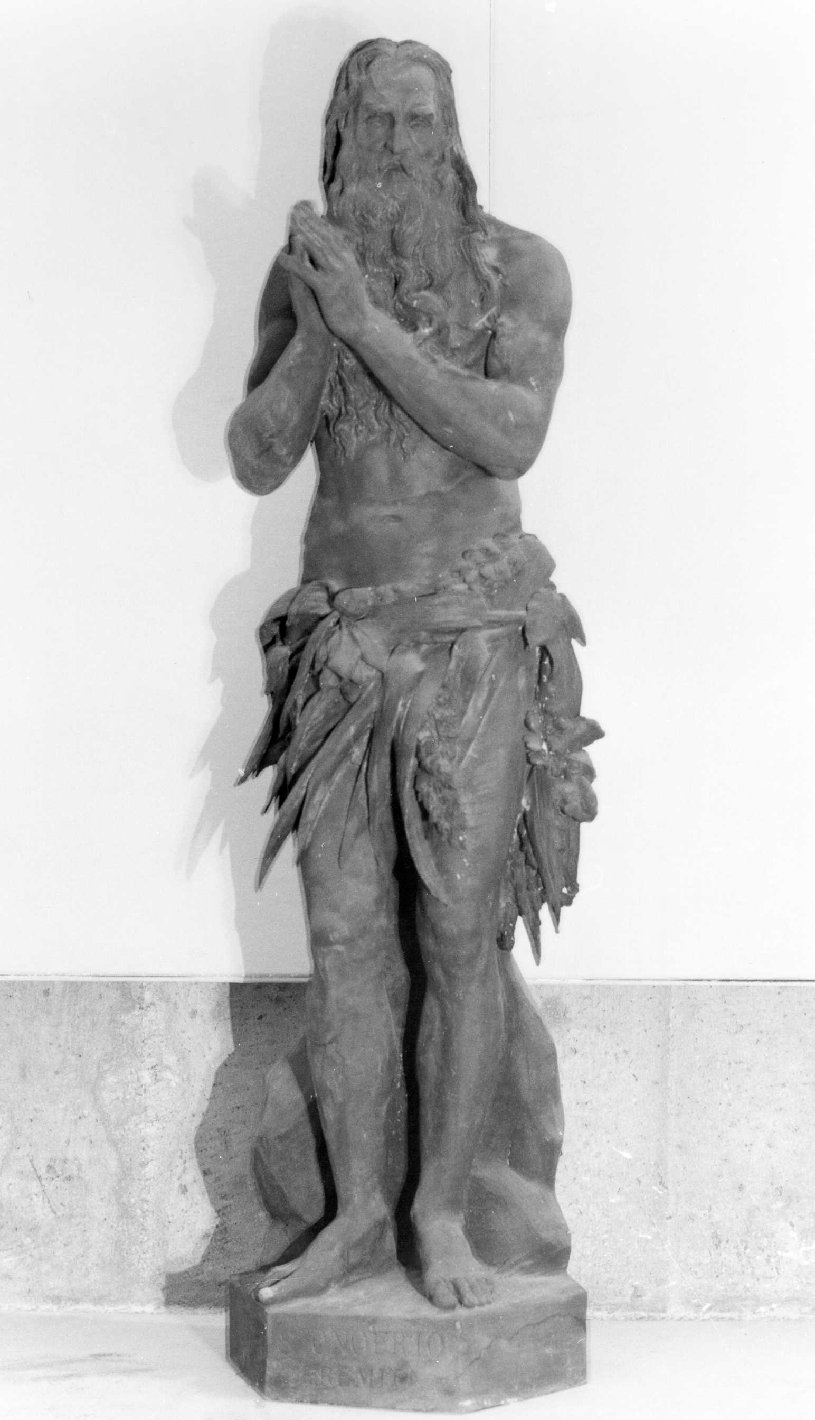 Sant'Onofrio eremita, Sant'Onofrio (scultura, opera isolata) di Zannoni Ugo - ambito veronese (terzo quarto XIX)