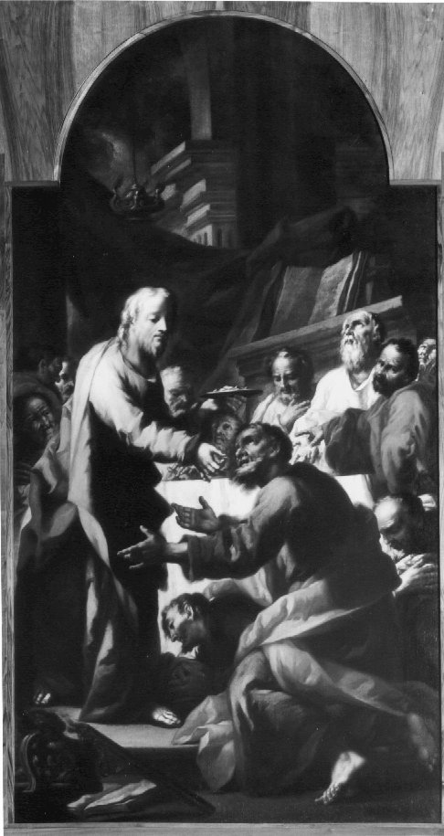 ultima cena (dipinto) di Anselmi Giorgio (sec. XVIII)
