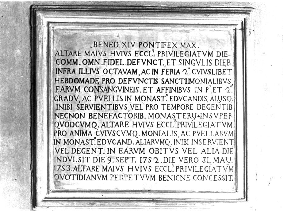 lapide, opera isolata - ambito veneto (sec. XVIII)