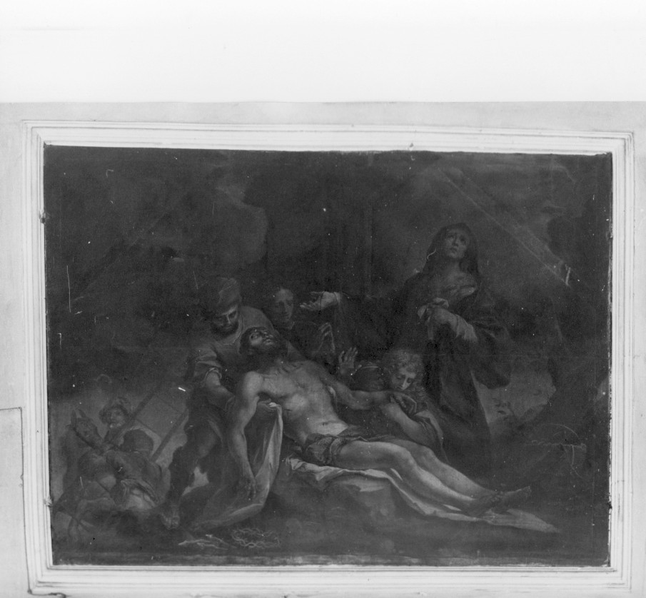 deposizione di Cristo dalla croce (dipinto, opera isolata) - ambito veronese (sec. XVIII)