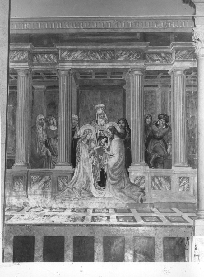Sposalizio di Maria Vergine (dipinto) di Miolato Gaetano (sec. XX)