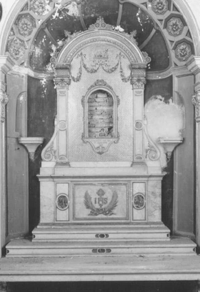 mostra d'altare, elemento d'insieme di Pegrassi Francesco (sec. XIX)