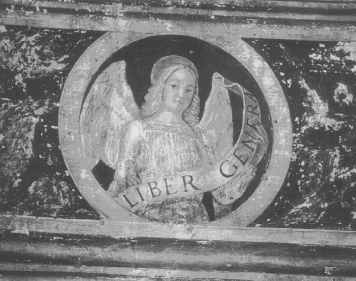 angelo (dipinto, elemento d'insieme) di Morone Francesco (inizio sec. XVI)