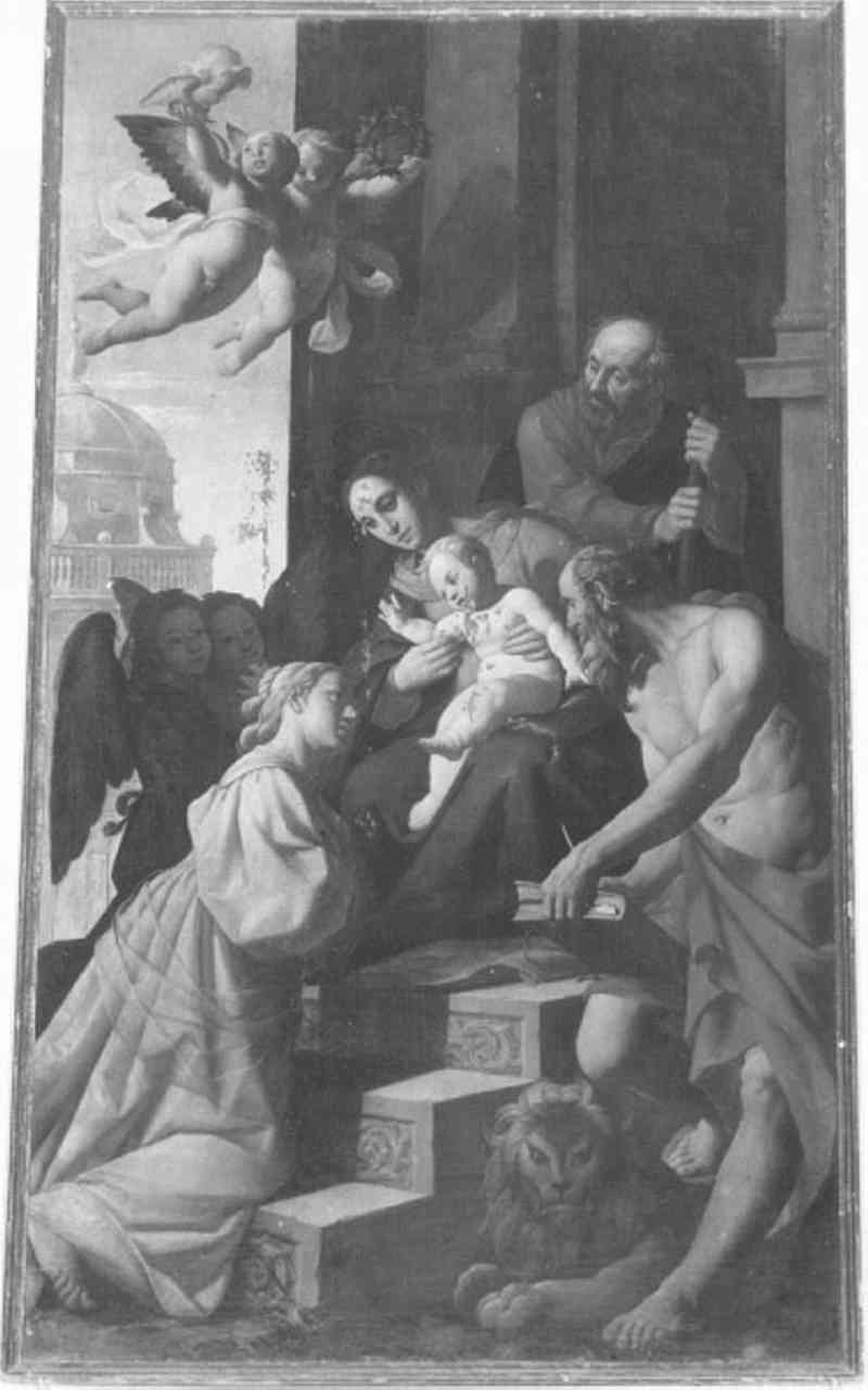 matrimonio mistico di Santa Caterina da Siena (dipinto) di Ottino Pasquale (prima metà sec. XVII)