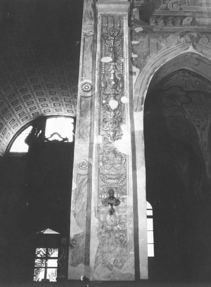 motivi decorativi a candelabra (dipinto) di Morone Domenico (e aiuti) (fine sec. XV)