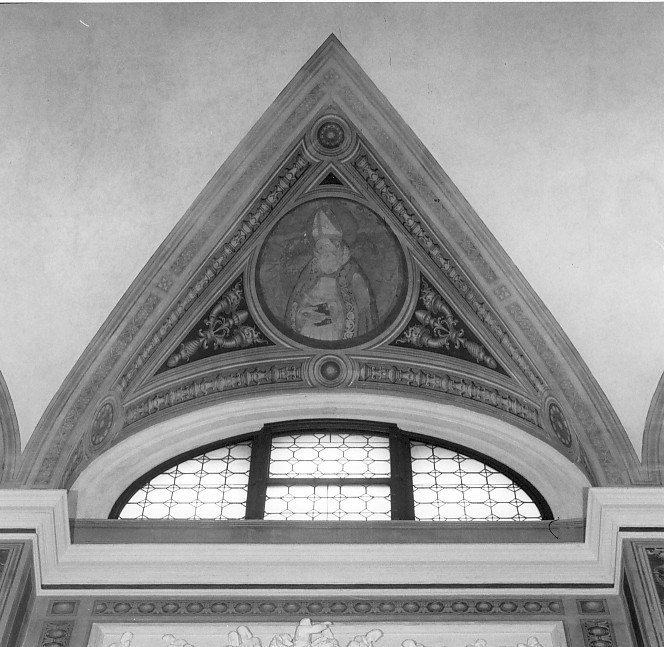 Sant'Ambrogio (dipinto, elemento d'insieme) di Chini Tito (sec. XX)