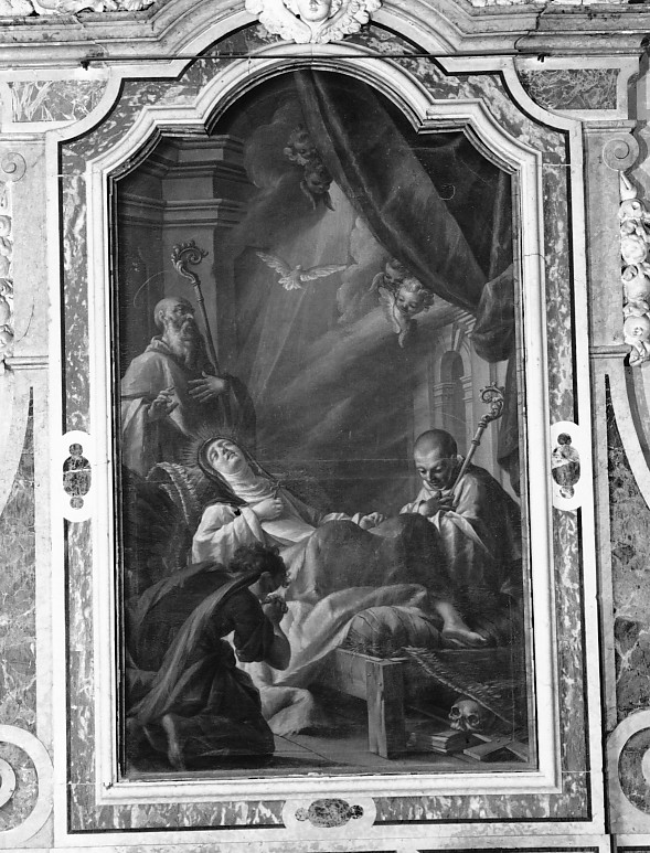 morte di Santa Scolastica (dipinto) - ambito veneto (sec. XVIII)