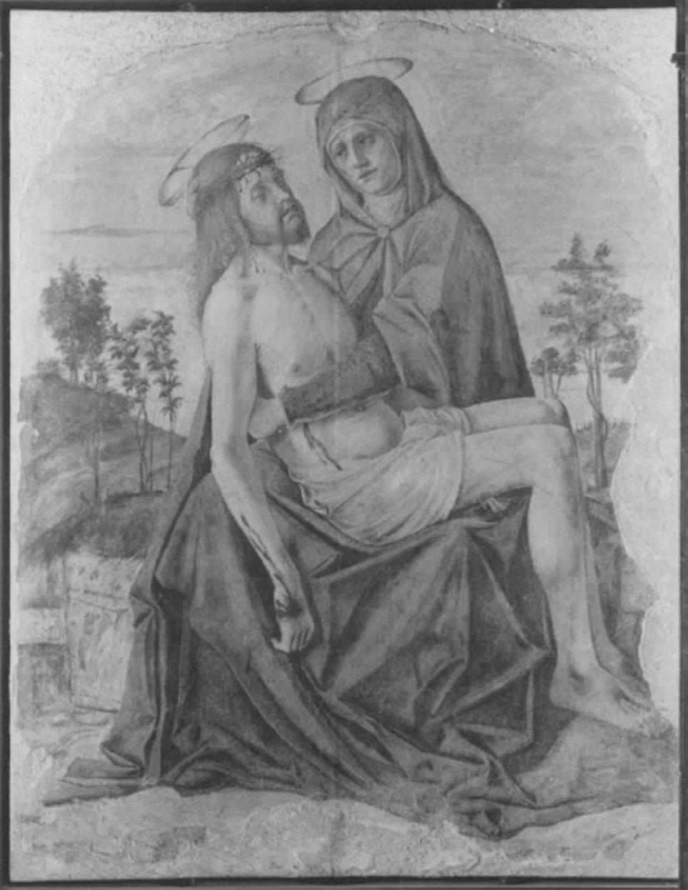 Pietà (dipinto) di Cincani Bartolomeo detto Bartolomeo Montagna (sec. XV)