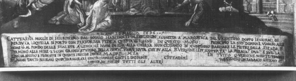 ex voto - ambito veneto (sec. XVII)