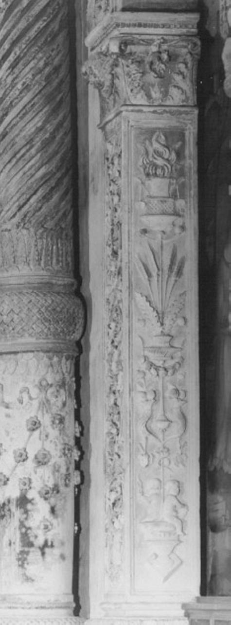 animali fantastici (pilastro, serie) di Rocco Da Vicenza (attribuito) (inizio sec. XVI)