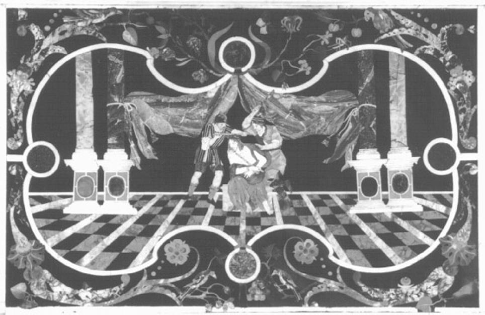 Cristo deriso (decorazione a intarsio) di Bovio Da Feltre, Corbarelli Antonio, Corbarelli Domenico, Corbarelli Francesco, Corbarelli Benedetto (sec. XVII)