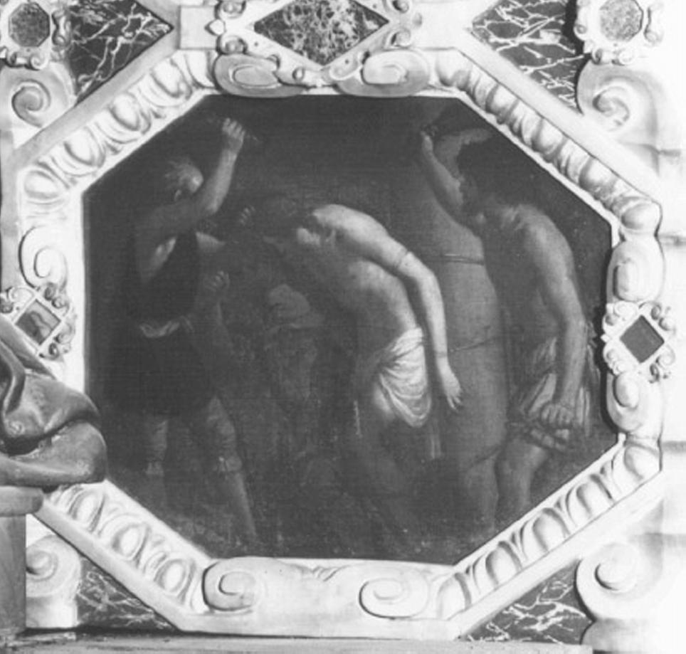 flagellazione di Cristo (dipinto) di Maganza Alessandro (attribuito) (sec. XVII)