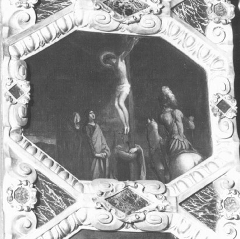 crocifissione (dipinto) di Maganza Alessandro (attribuito) (sec. XVII)