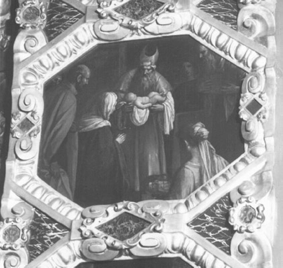 presentazione di Gesù al tempio (dipinto) di Maganza Alessandro (attribuito) (sec. XVII)