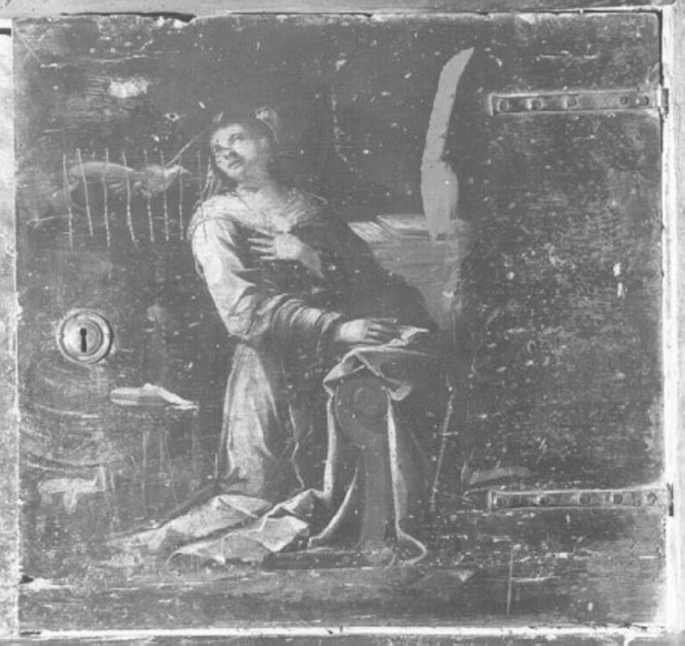 Annunciazione (dipinto) di Cozza Giovanni (attribuito) (sec. XVII)