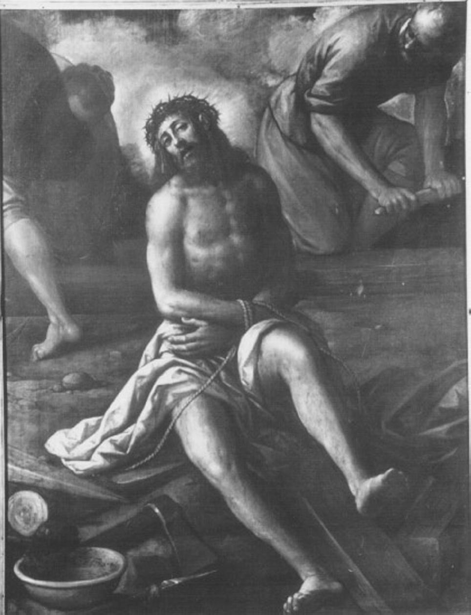 Ecce Homo (dipinto) di Negretti Jacopo detto Palma il Giovane (attribuito) (secc. XVI/ XVII)