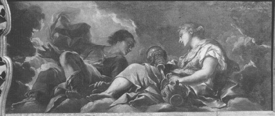allegoria della Temperanza (dipinto, elemento d'insieme) di Pasqualotto Costantino detto Costantini, Maffei Francesco (sec. XVII)