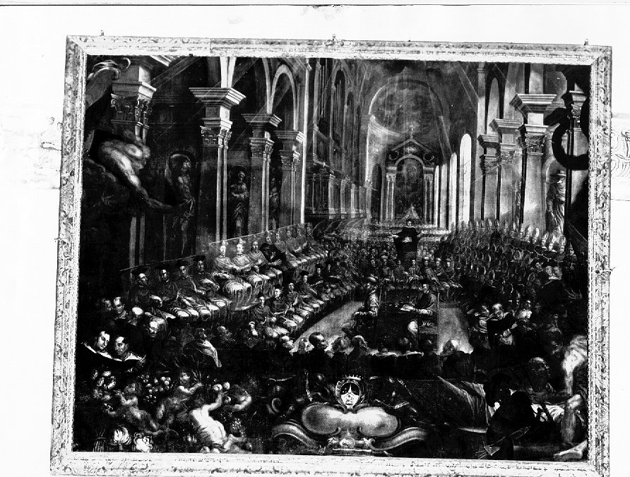 concilio di Trento (dipinto) di Falcieri Biagio (attribuito) (sec. XVII)