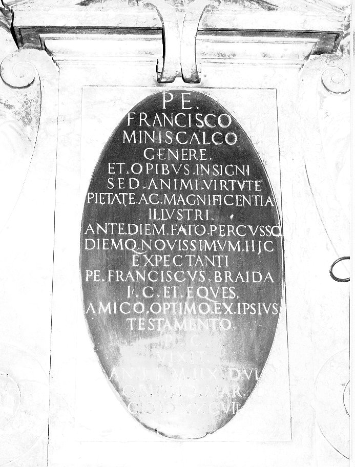 lapide commemorativa di Curtoni Domenico (attribuito) (sec. XVI)