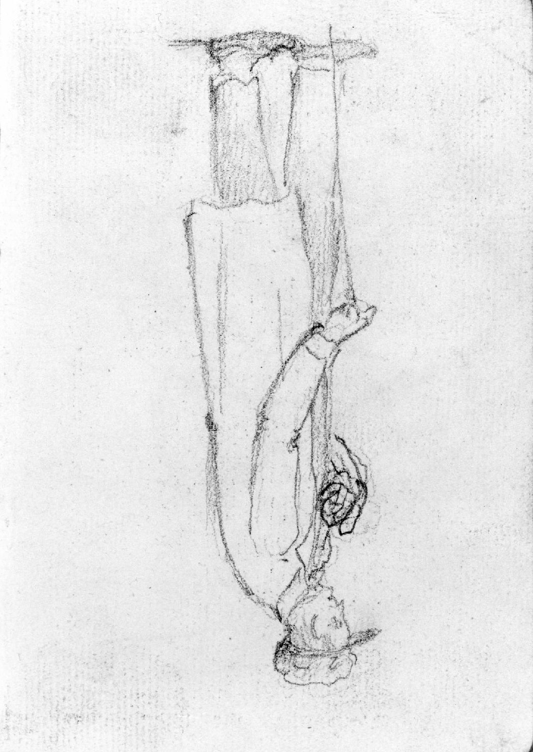 figura maschile (disegno, serie) di Canella Carlo (prima metà sec. XIX)