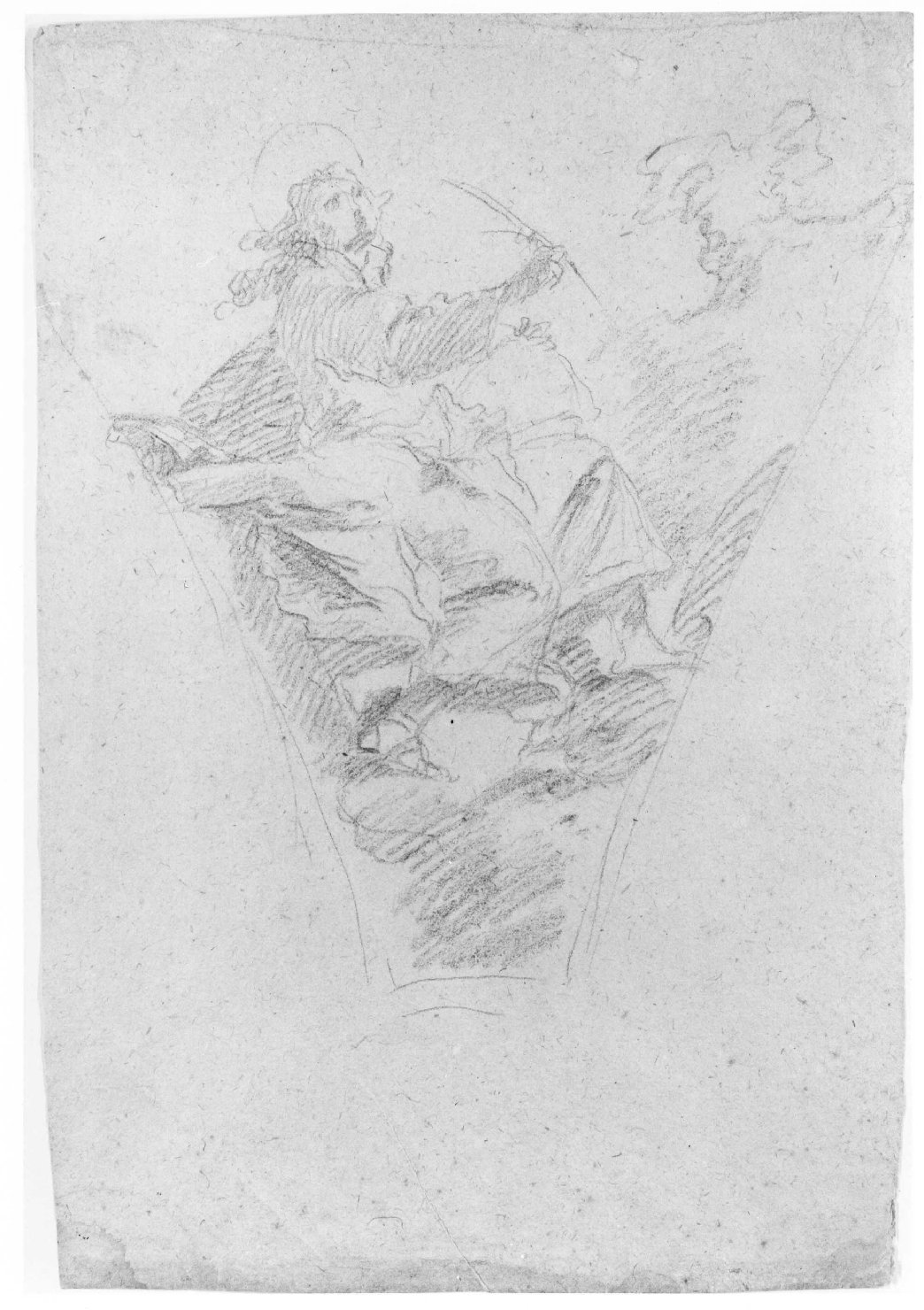 San Giovanni Evangelista (disegno) di Lorenzi Francesco (seconda metà sec. XVIII)