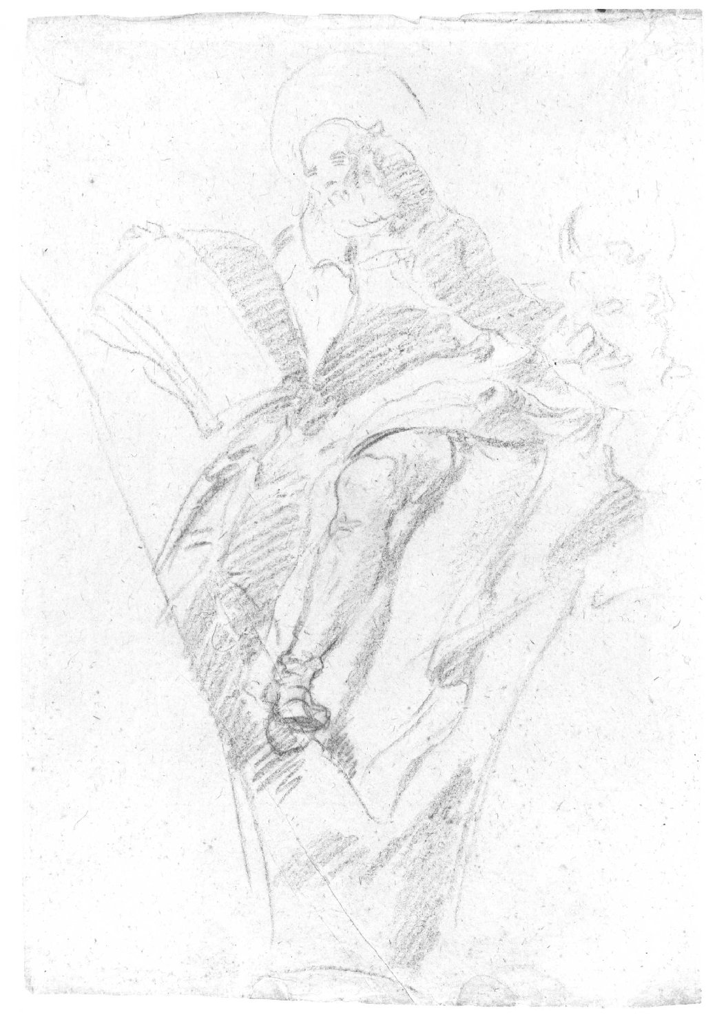 San Luca (disegno) di Lorenzi Francesco (seconda metà sec. XVIII)