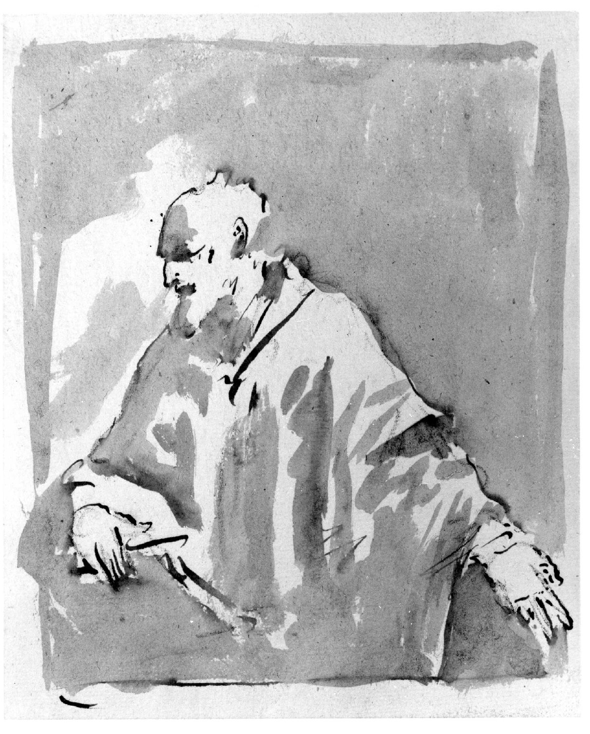 figura maschile (disegno) di Lorenzi Francesco (terzo quarto sec. XVIII)