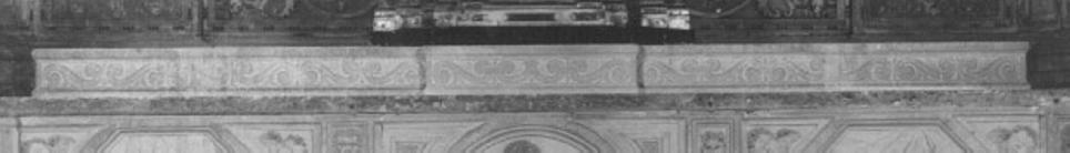 motivi decorativi a girali (gradino d'altare) di Giovanni Di Giacomo Da Porlezza (bottega) (terzo quarto sec. XVI)