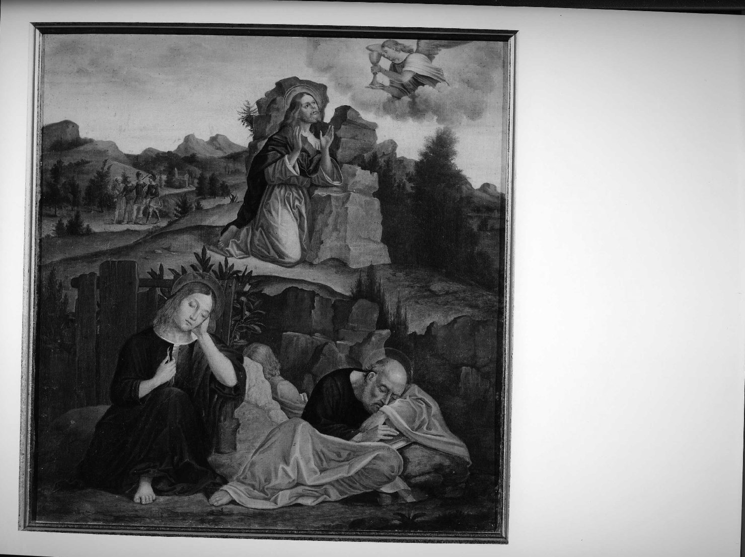 orazione di Cristo nell'orto di Getsemani (dipinto, elemento d'insieme) di Caliari Giovanni (bottega) (sec. XIX)