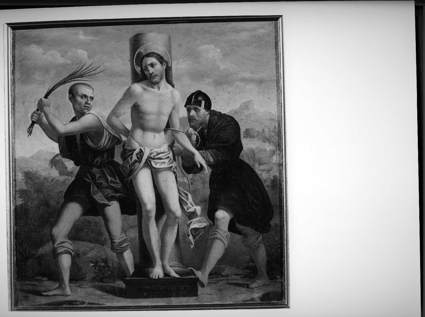 flagellazione di Cristo (dipinto, elemento d'insieme) di Caliari Giovanni (bottega) (sec. XIX)