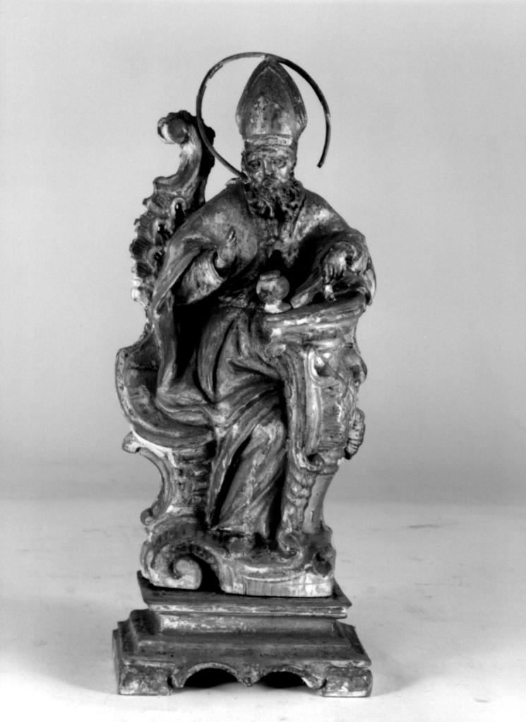 Sant'Ambrogio (statuetta) - ambito veneto (sec. XVIII)