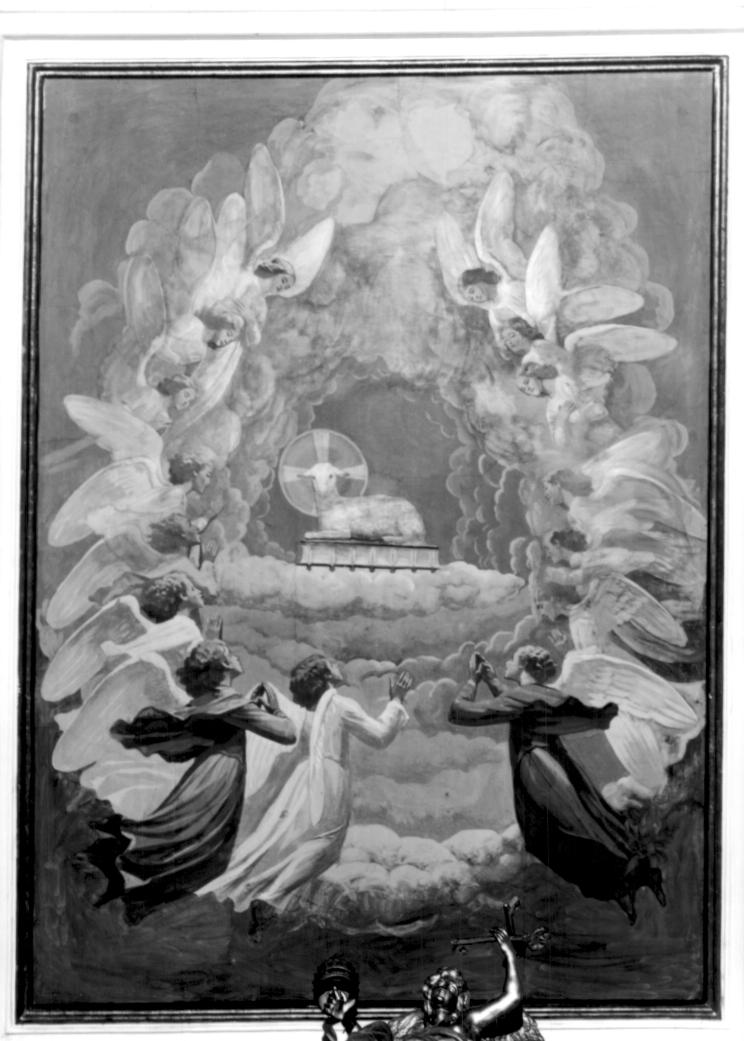 Agnus Dei con angeli (dipinto) - ambito veneto (secondo quarto sec. XX)
