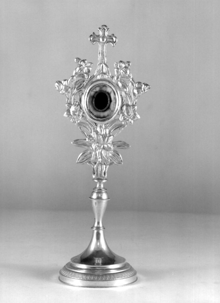 reliquiario - a ostensorio - ambito veneto (fine/inizio secc. XIX/ XX)