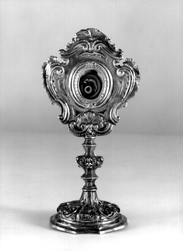 reliquiario - a ostensorio - ambito veneto (fine/inizio secc. XVIII/ XIX)