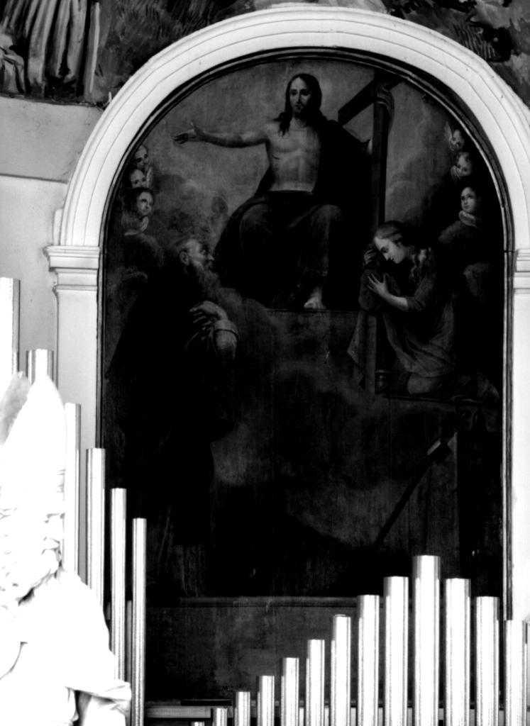 Cristo tra Santa Maria Maddalena e Sant'Antonio abate (dipinto) - ambito veneto (sec. XIX)