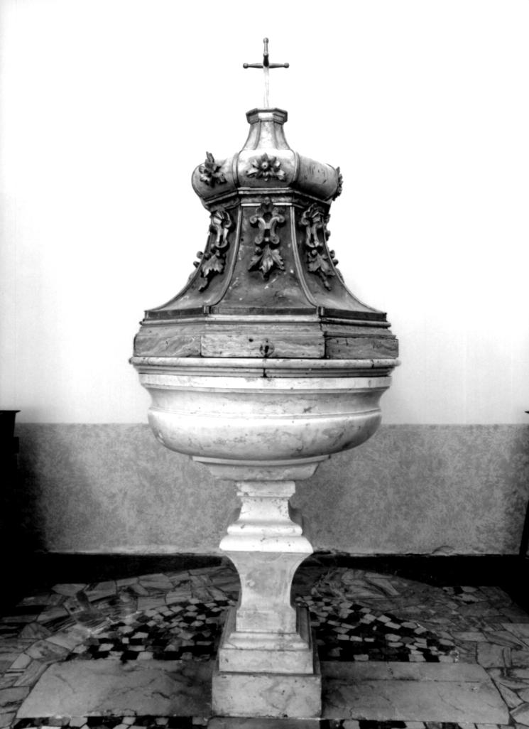 fonte battesimale - a fusto - ambito veneto (sec. XIX)