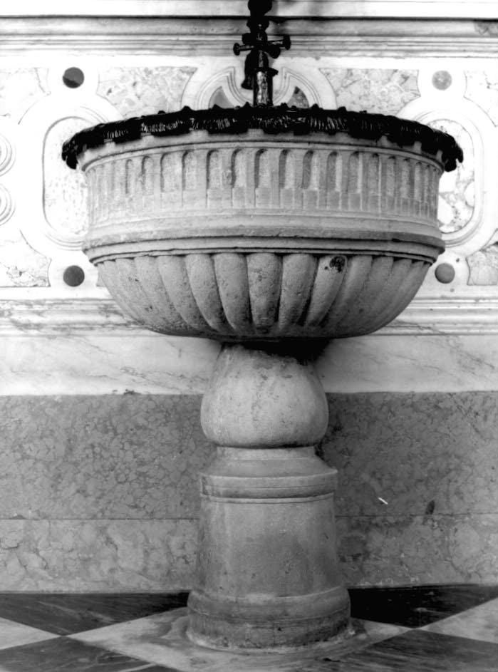 fonte battesimale - ambito veneto (seconda metà sec. XVIII)